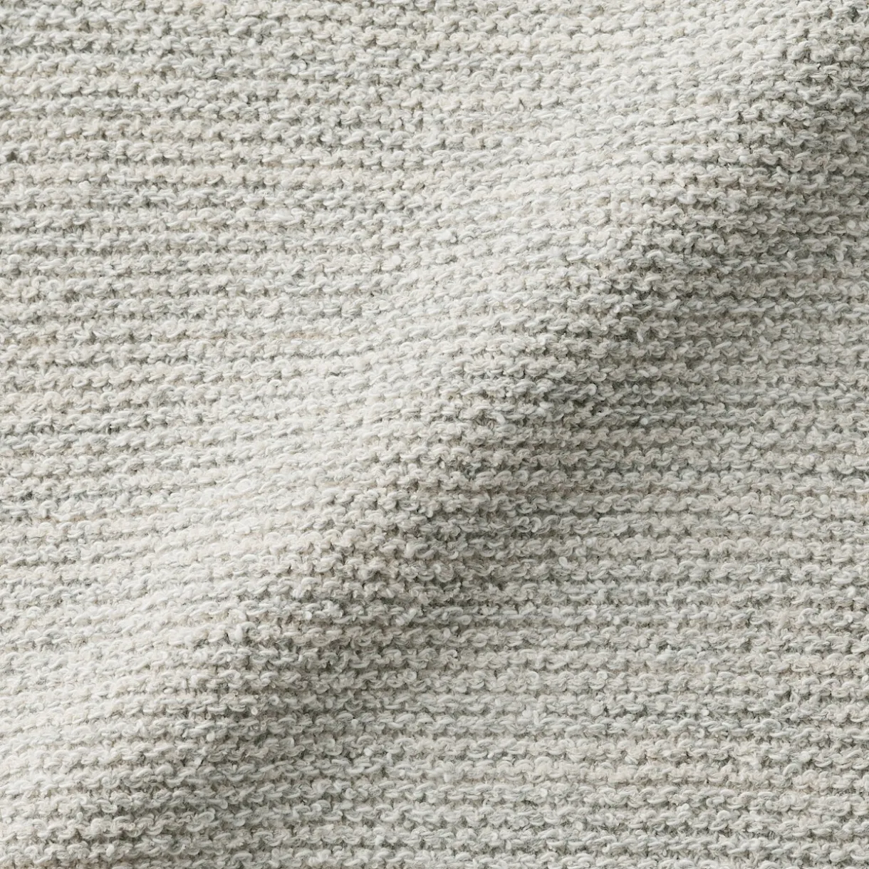 Veste tricotée bouclée en mélange de coton pour femme