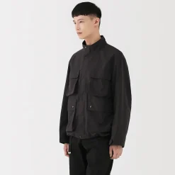 Veste utilitaire déperlante en nylon recyclé pour homme