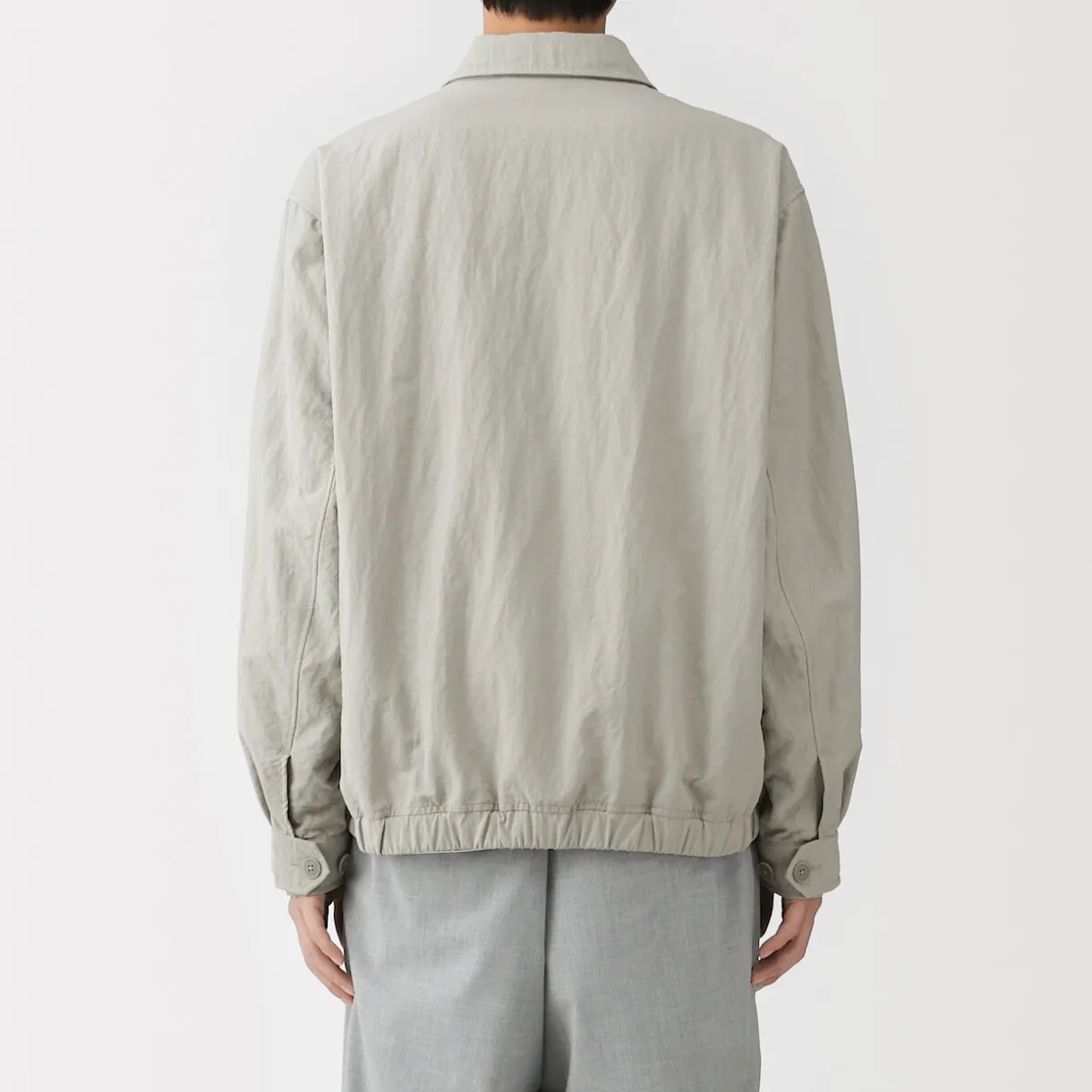 Veste zippée en nylon recyclé déperlant pour homme
